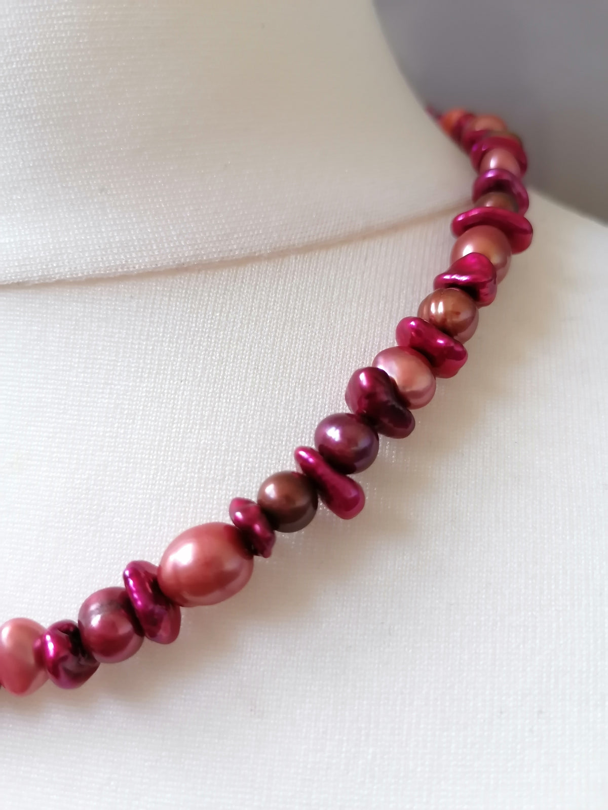 Mixed Berry Freshwater Pearl Necklace