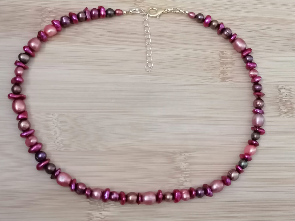 Mixed Berry Freshwater Pearl Necklace