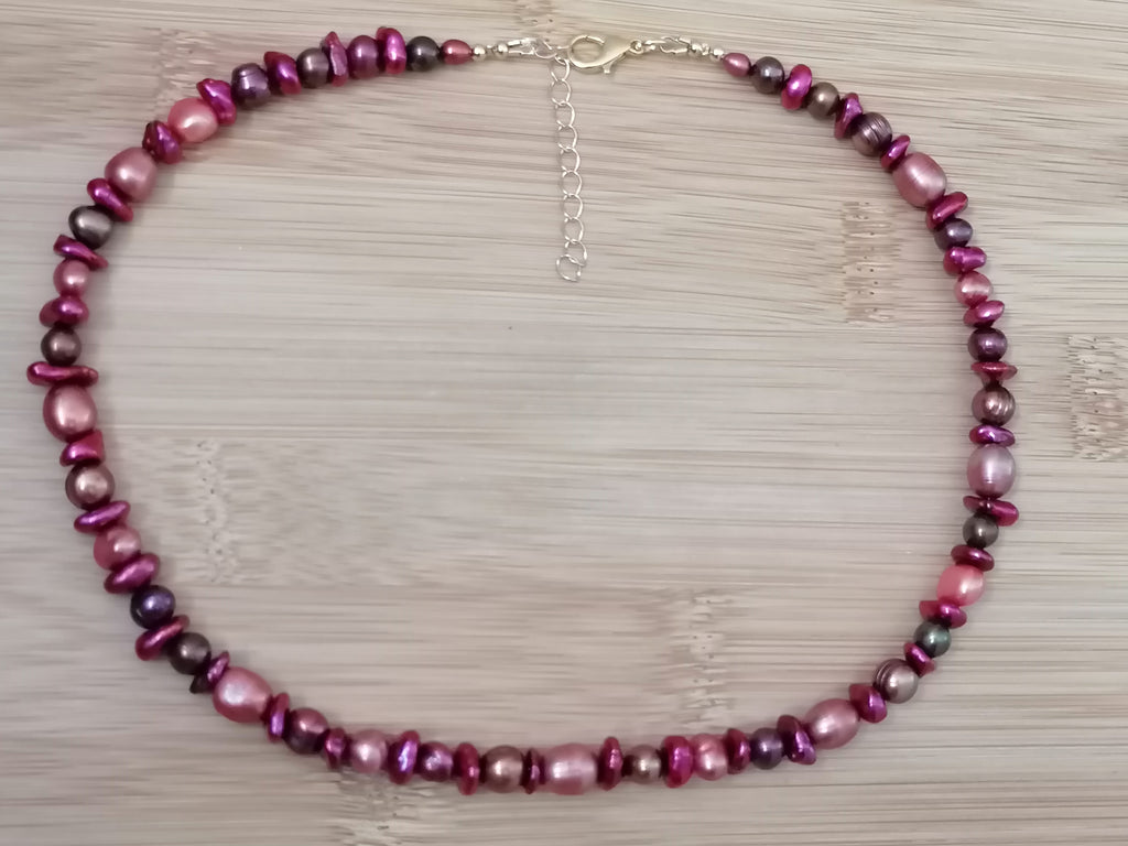 Mixed Berry Freshwater Pearl Necklace
