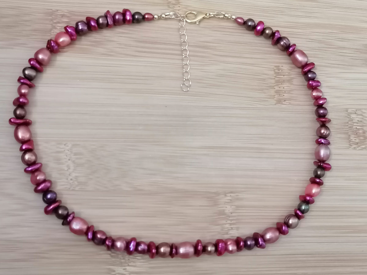 Mixed Berry Freshwater Pearl Necklace