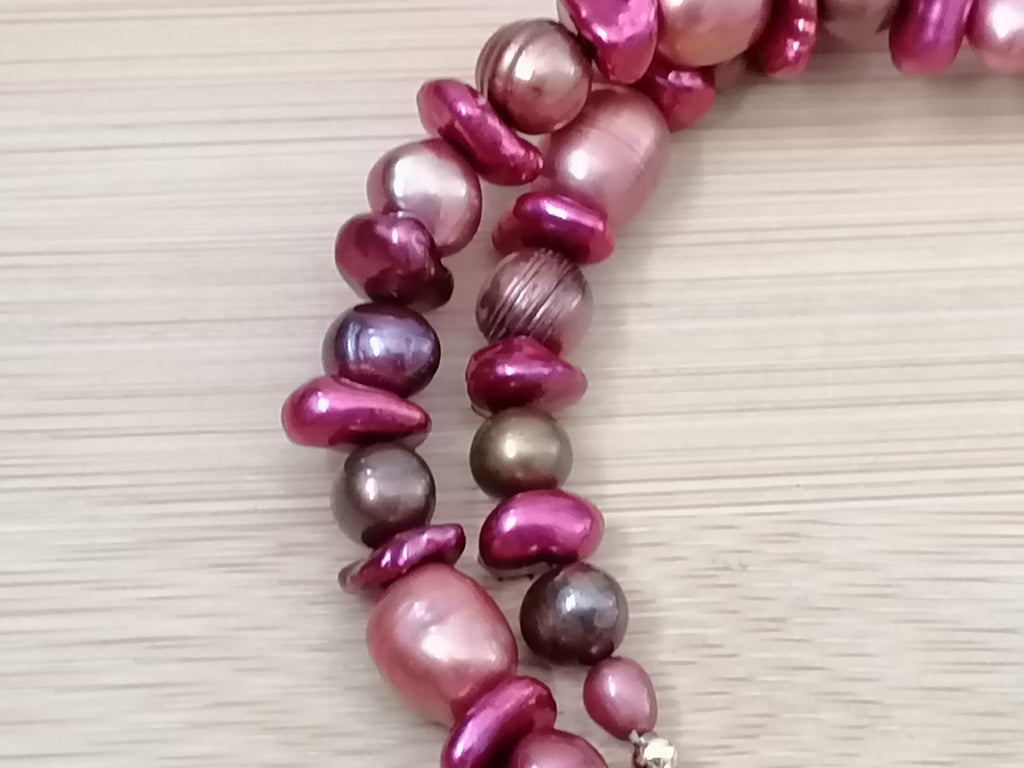 Mixed Berry Freshwater Pearl Necklace