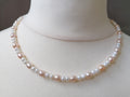 White & Pink Freshwater Pearl Necklace