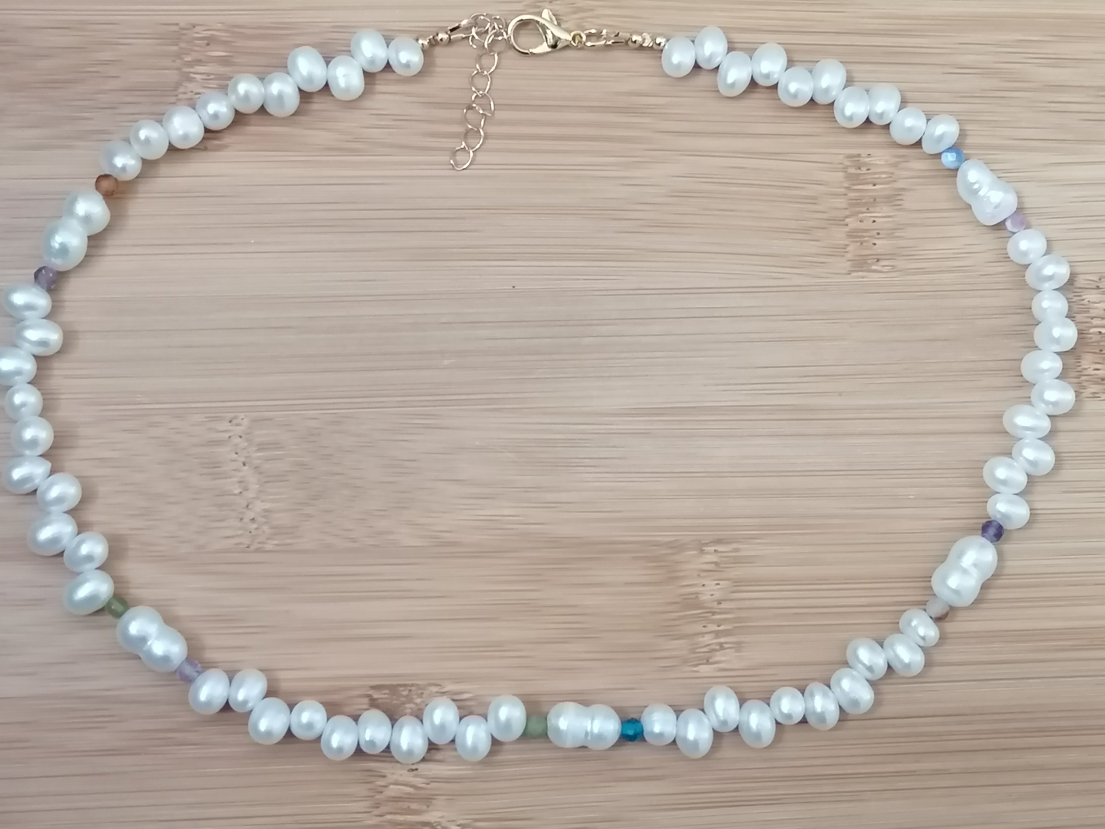 Baroque Pearl & Multi-Gemstone Necklace