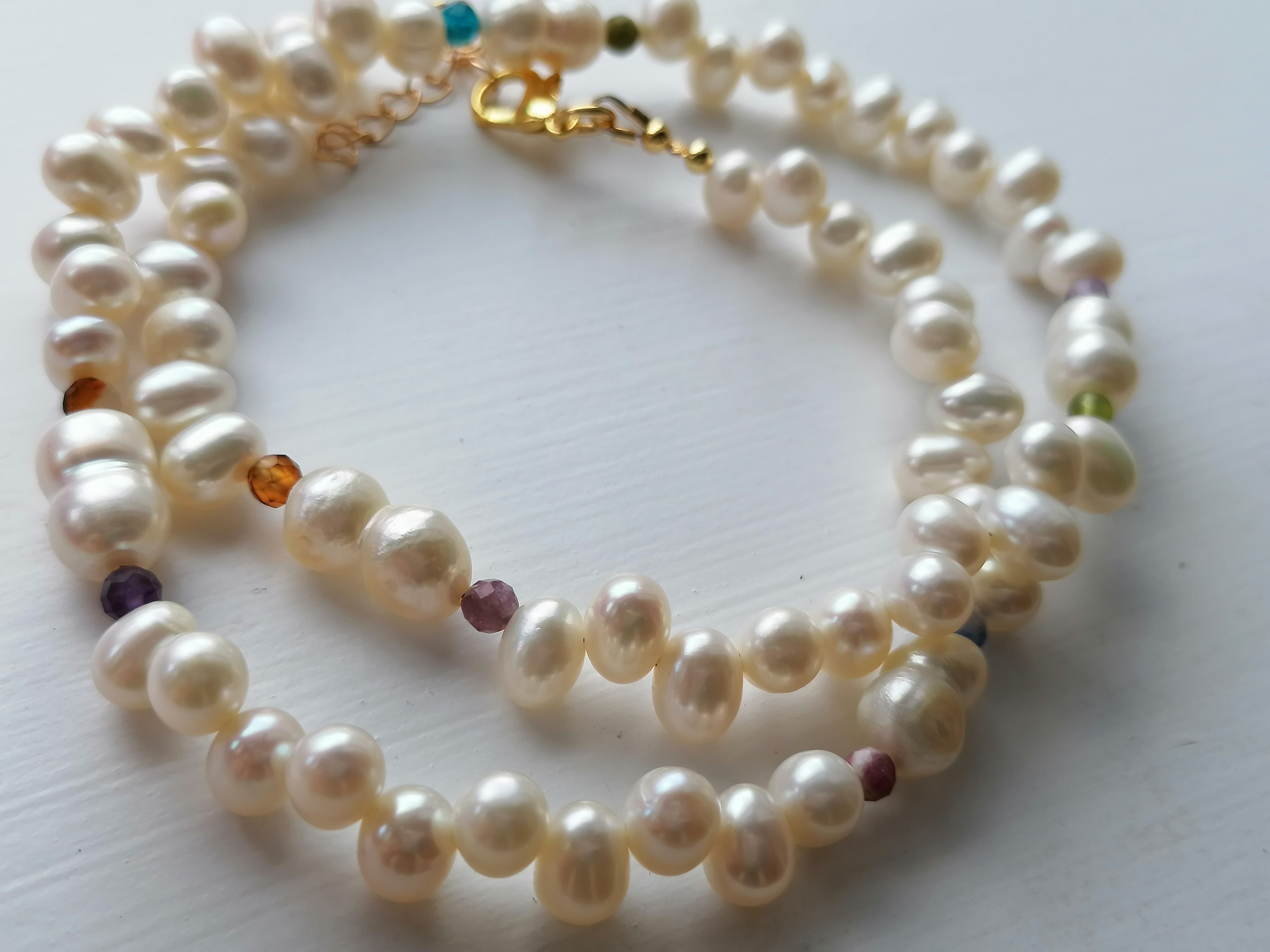 Baroque Pearl & Multi-Gemstone Necklace