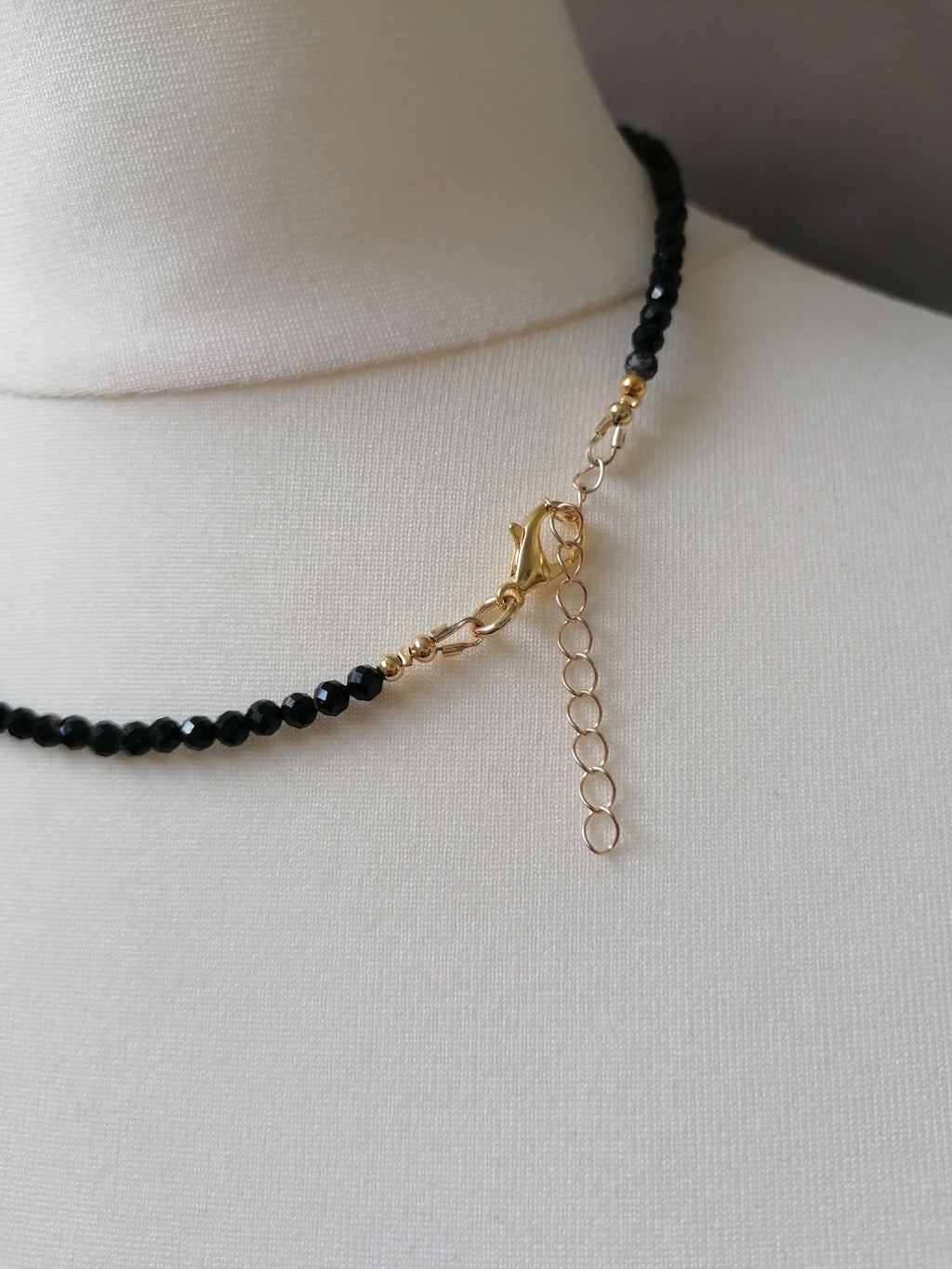 Cultured Freshwater Baroque Pearl, Keshi Pearl & Black Tourmaline Necklace