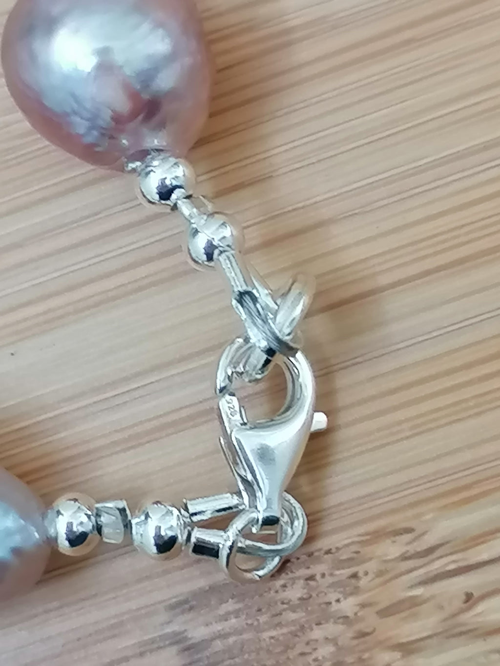 925 Sterling Silver Cultured Freshwater Baroque Pearl Necklace
