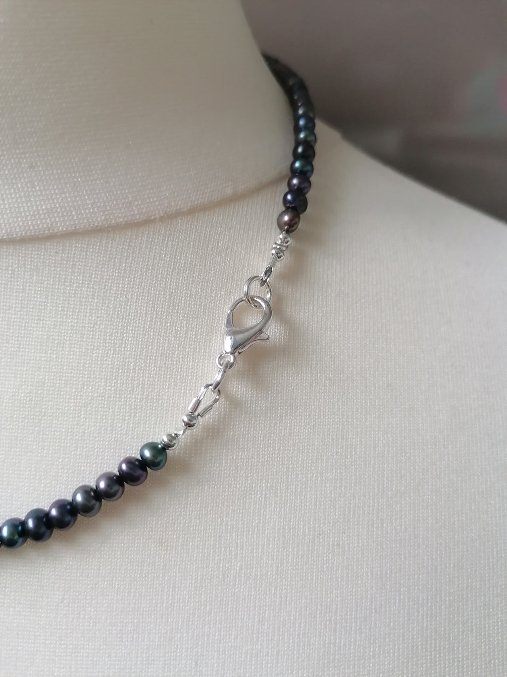Cultured Freshwater Baroque Pearl & Peacock Fireball Pearl Necklace