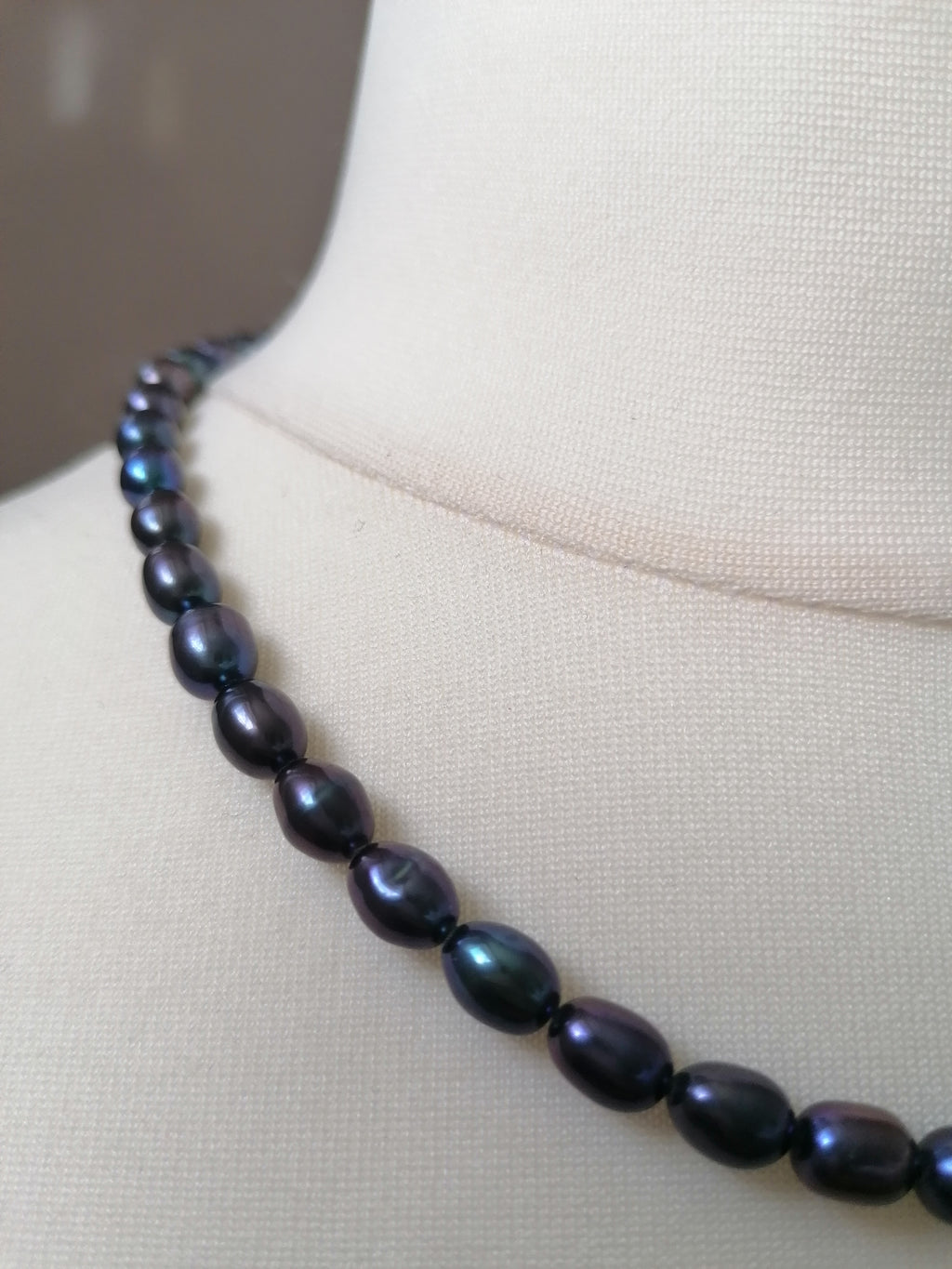 Cultured Freshwater Baroque Peacock Pearl Necklace