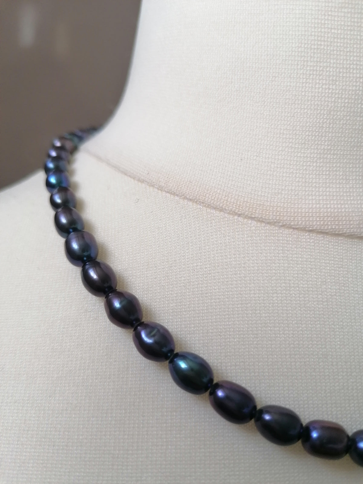 Cultured Freshwater Baroque Peacock Pearl Necklace
