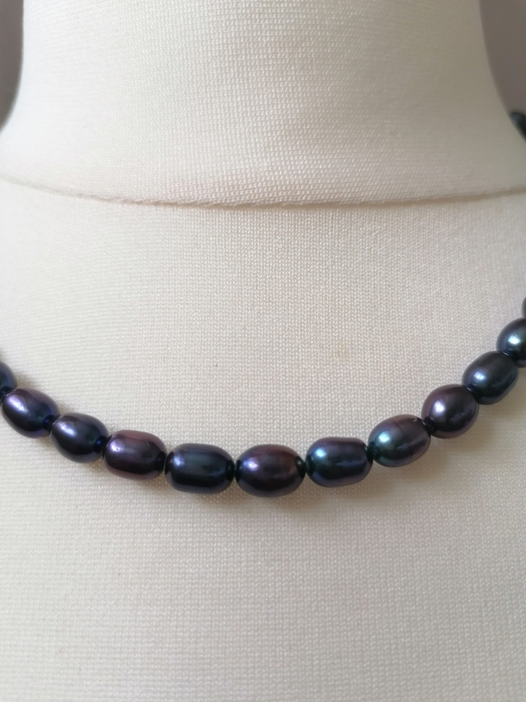 Cultured Freshwater Baroque Peacock Pearl Necklace