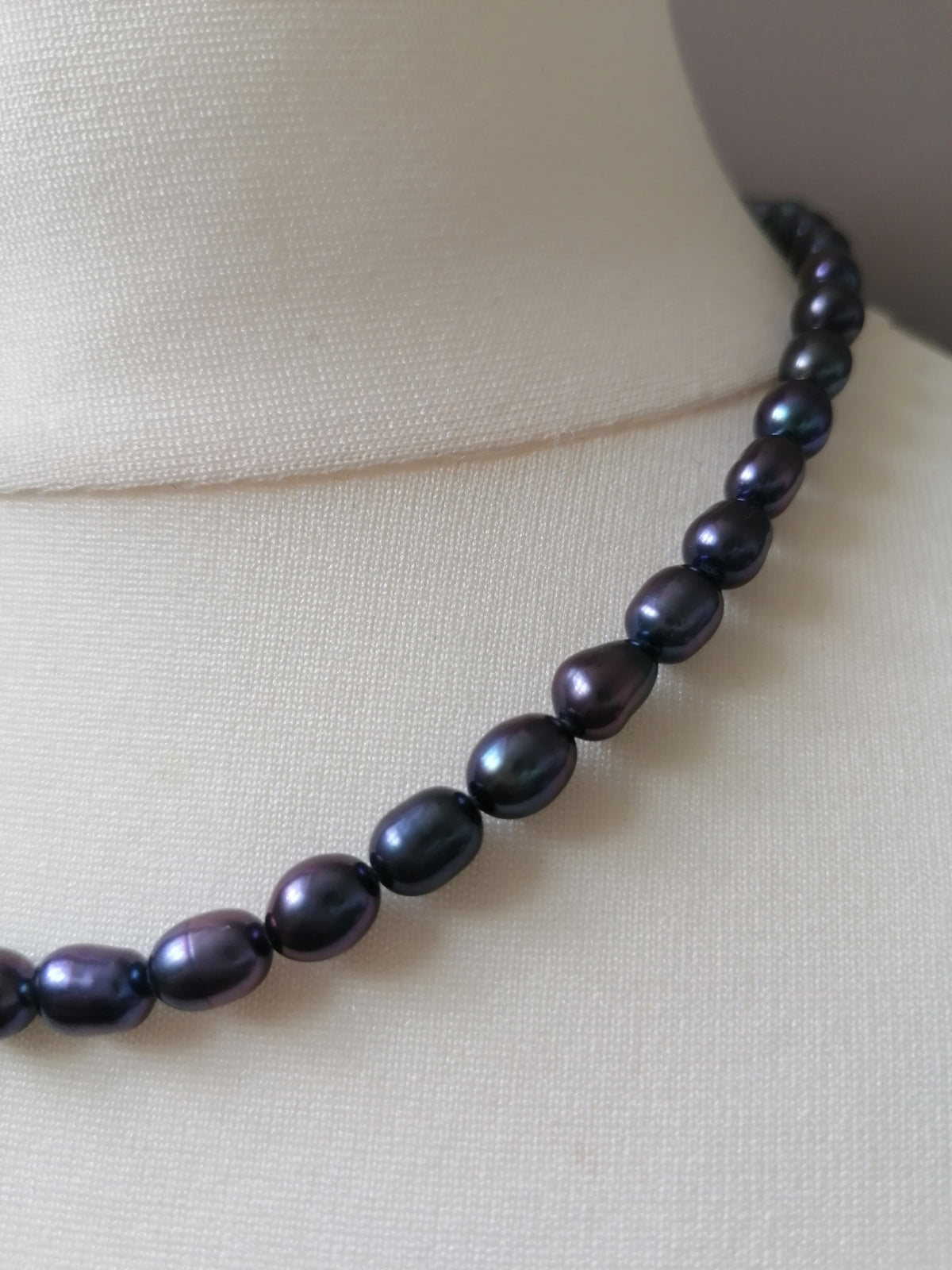 Cultured Freshwater Baroque Peacock Pearl Necklace