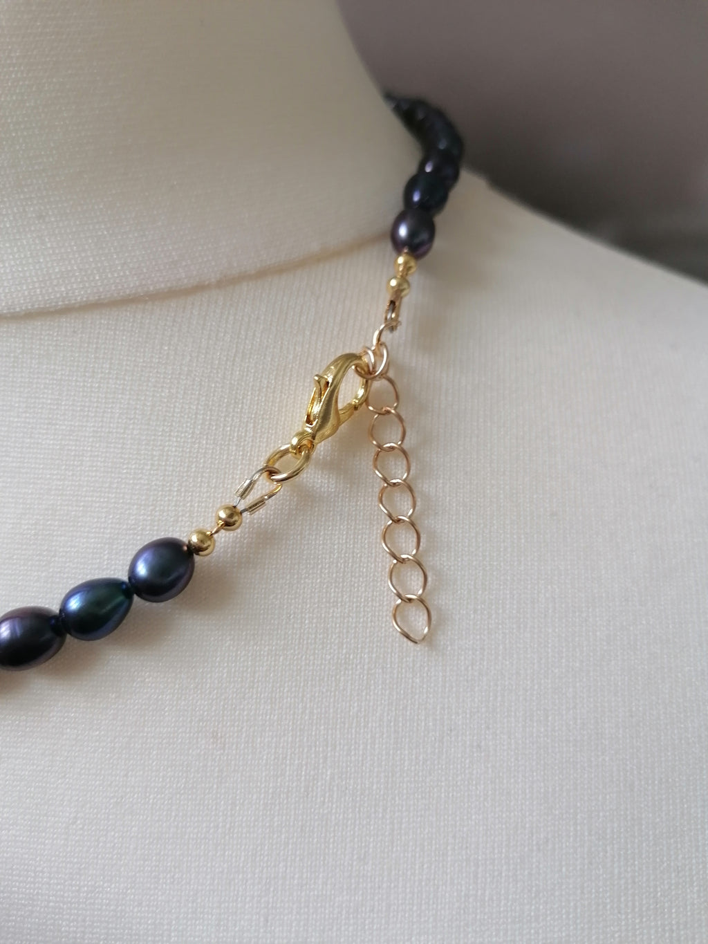 Cultured Freshwater Baroque Peacock Pearl Necklace