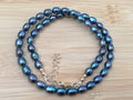 Cultured Freshwater Baroque Peacock Pearl Necklace