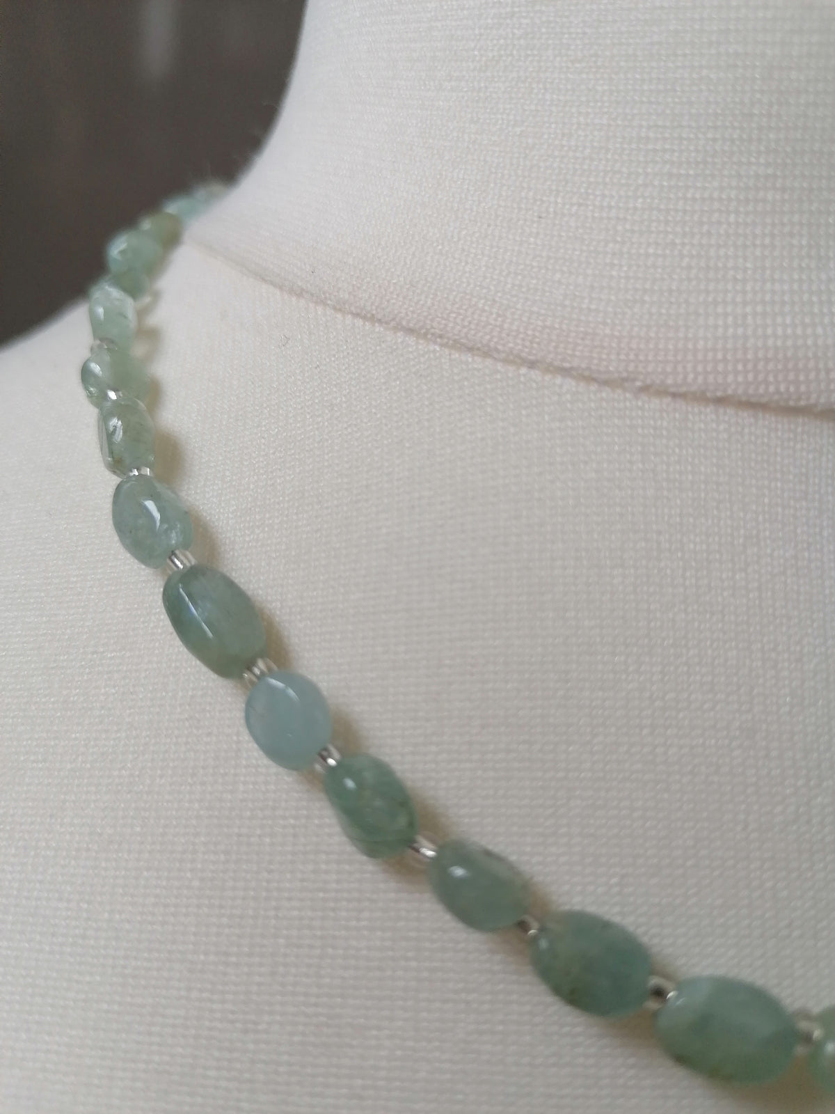 Semi-Precious Aquamarine Gemstone Necklace