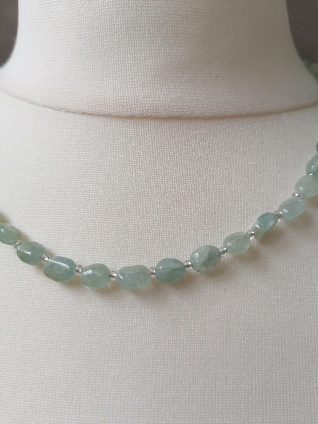 Semi-Precious Aquamarine Gemstone Necklace