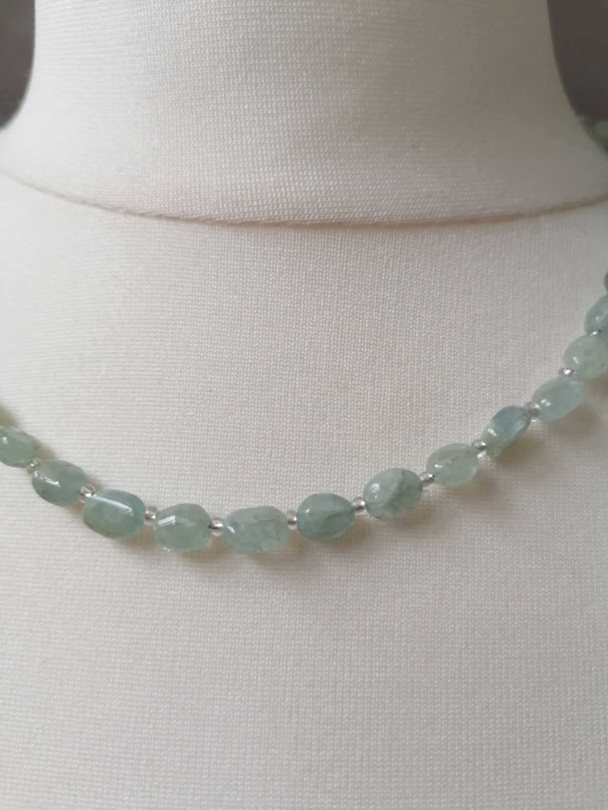 Semi-Precious Aquamarine Gemstone Necklace