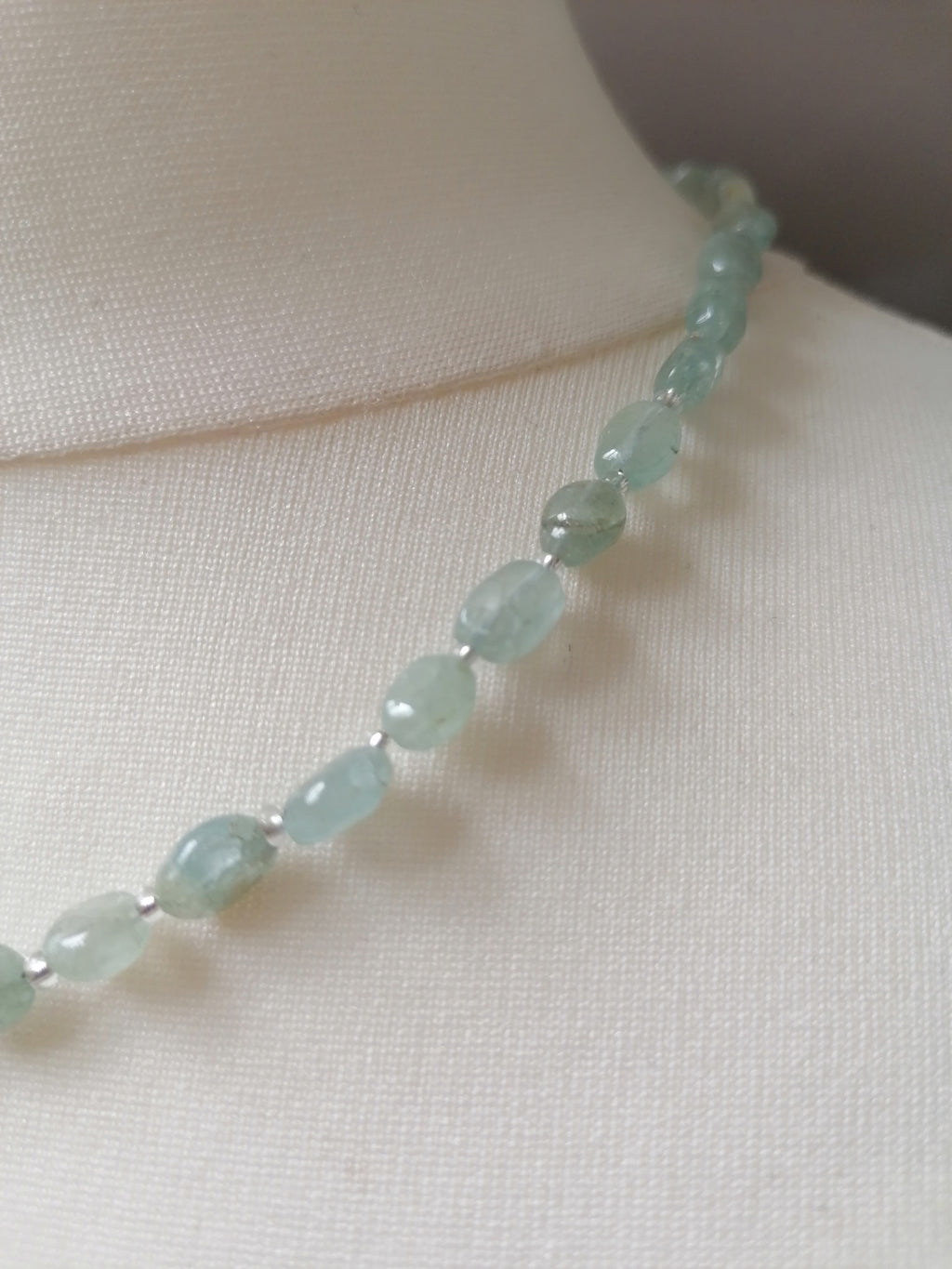 Semi-Precious Aquamarine Gemstone Necklace