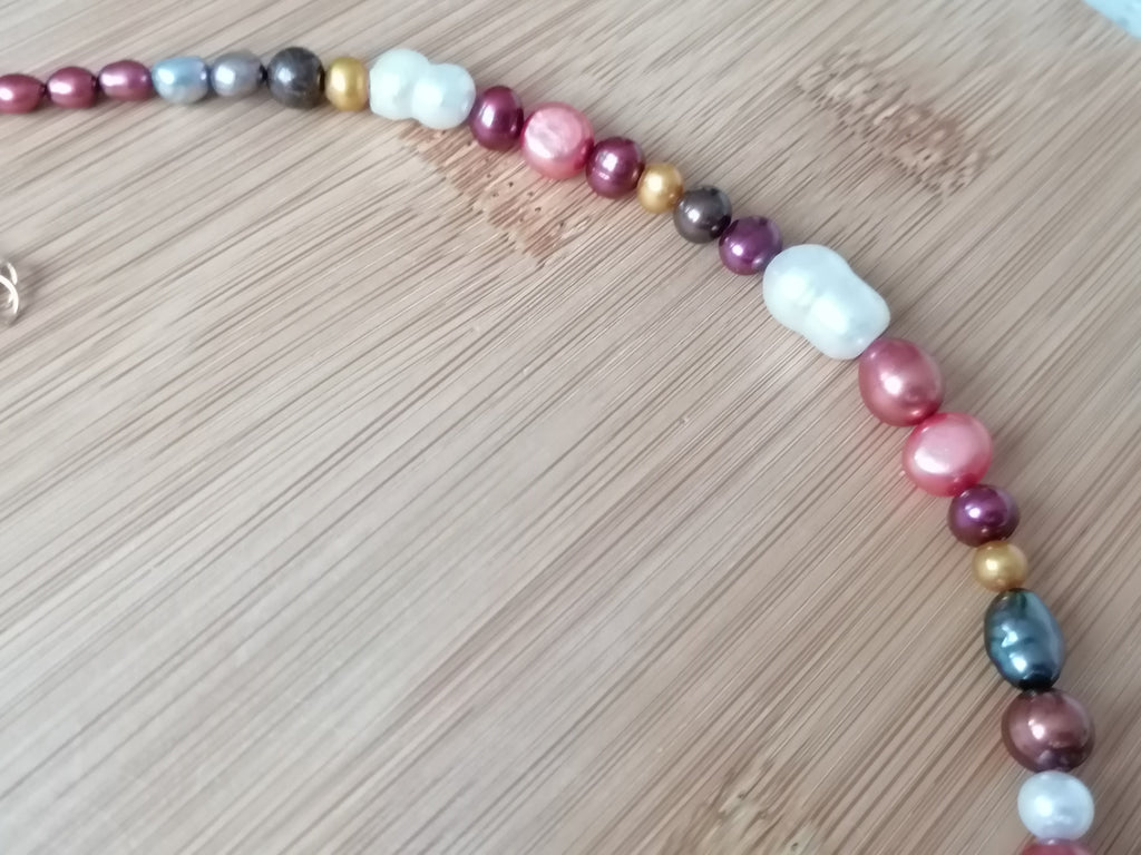 Cultured Freshwater Pearl Necklace with Ceramic Starfish Centrepiece