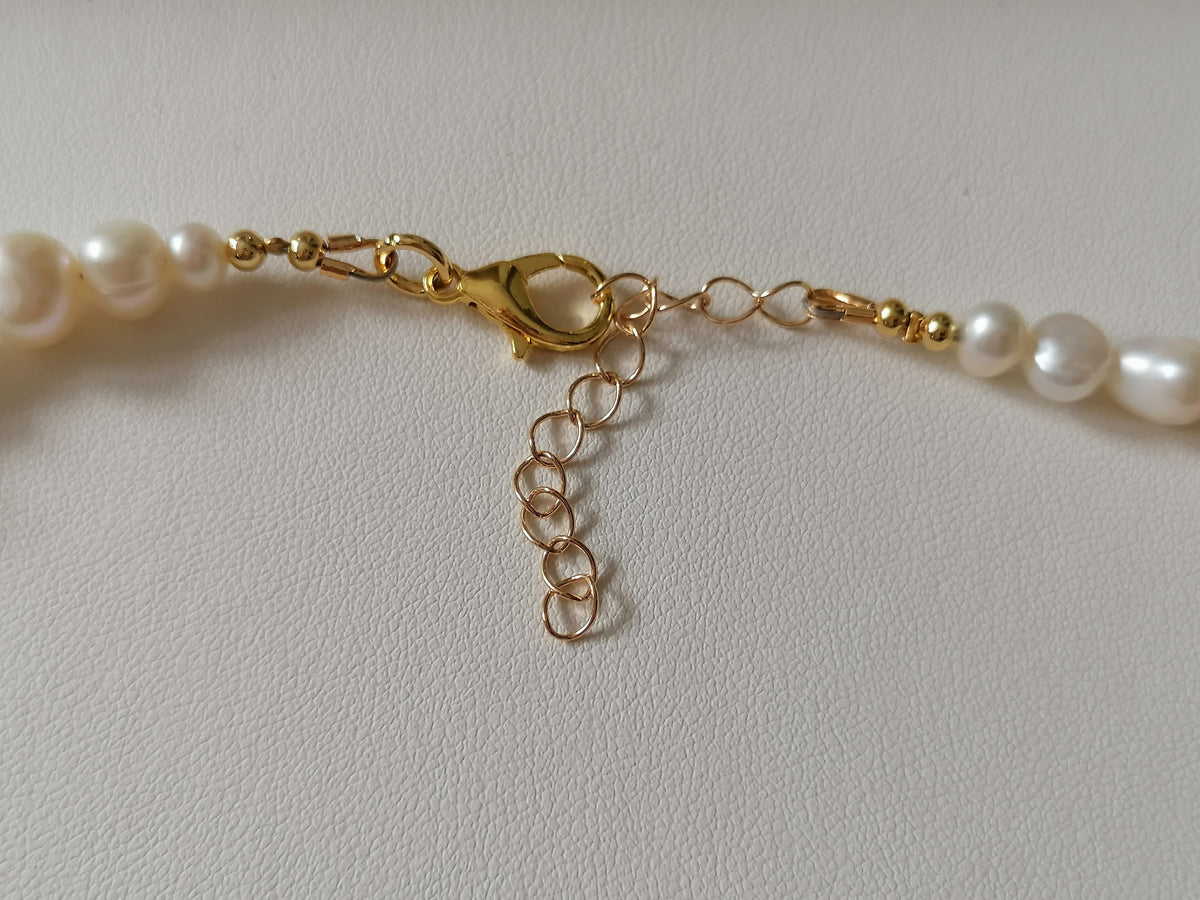 Cultured Freshwater Pearl and Aquamarine Teardrop Necklace