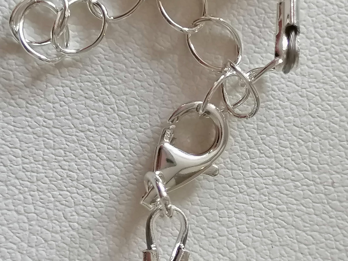 Ceramic Fish Necklace with 925 Sterling Silver Clasp
