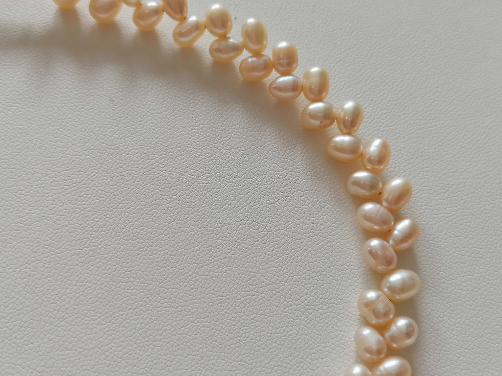 Freshwater Baroque Pearl Necklace with Cross Pearl