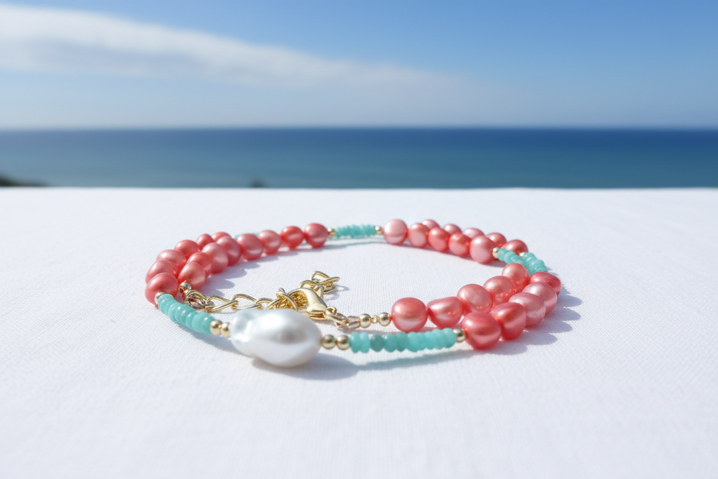 Blue Sky Pearl Necklace