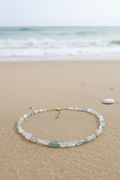 Fluorite Necklace Beach Scene