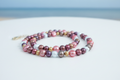 Cultured Freshwater Baroque Pearl Necklace in Autumnal Shades