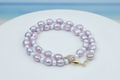 Lavender & White Pearl Necklace