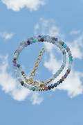 Multi-Gemstone Necklace Mirror Sky Reflection