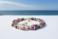 Multicolour Pearl Necklace Blue Sky