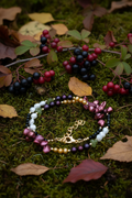 Pearl Necklace Berry Forest Floor Scene