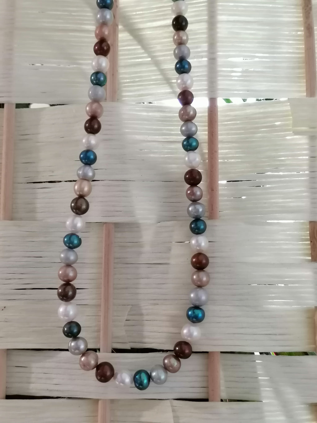 Cultured Freshwater Pearl Necklace Multitone