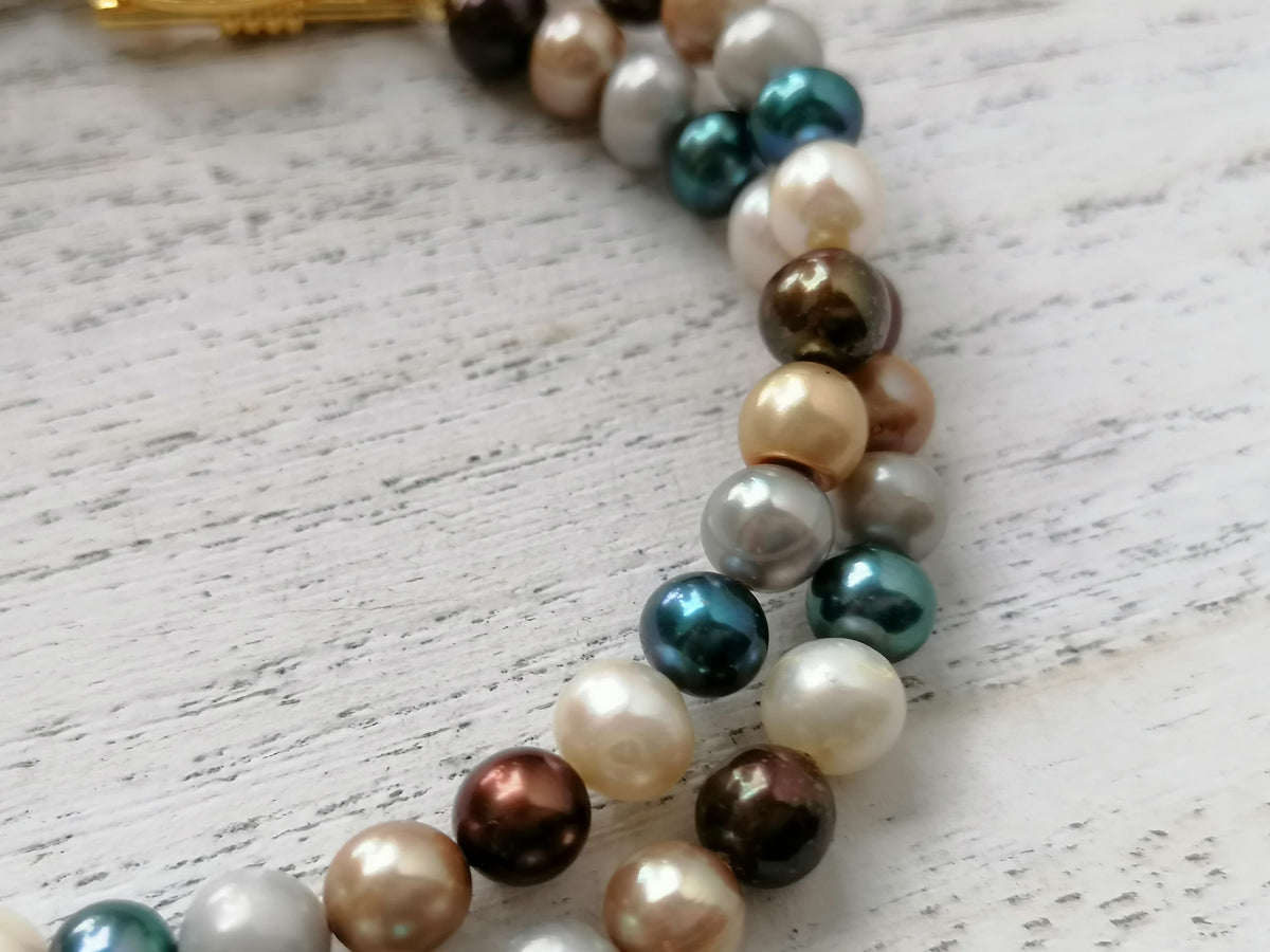 Cultured Freshwater Pearl Necklace Multitone