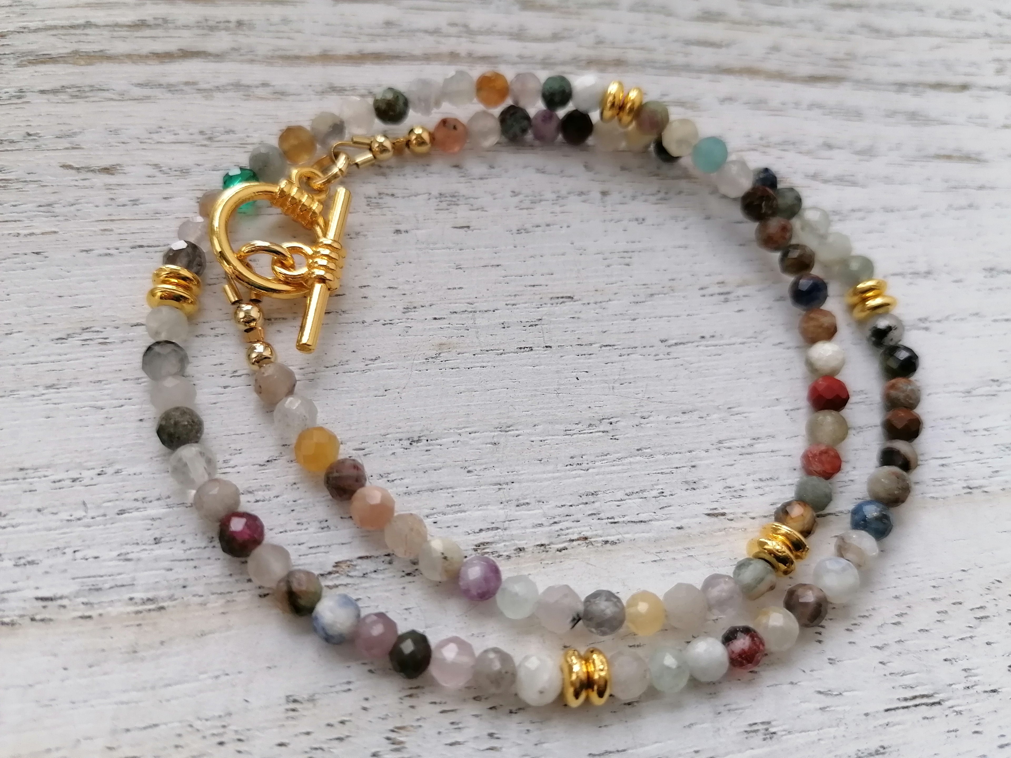 Semi-precious gemstone Necklace choker