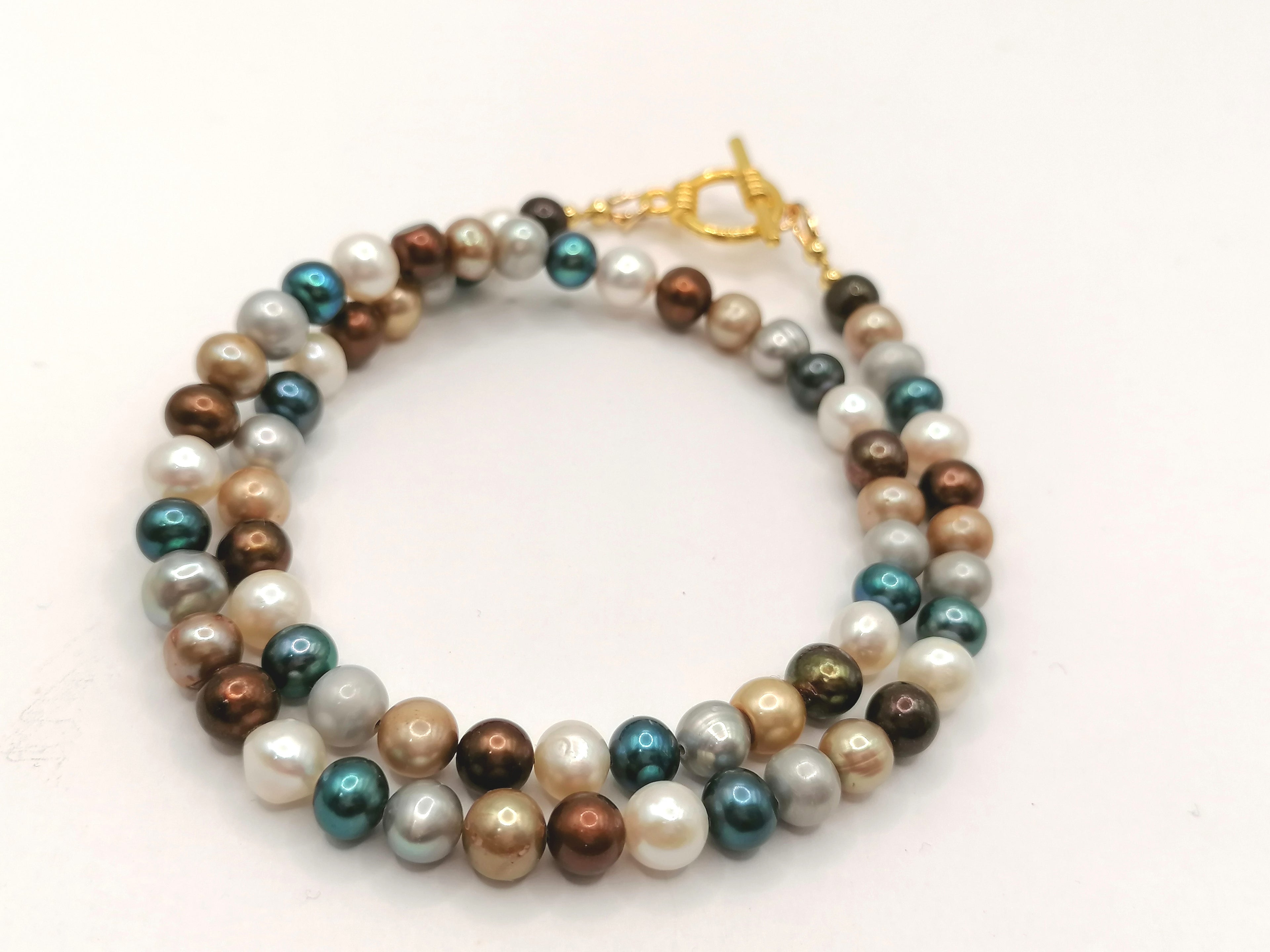Cultured Freshwater Pearl Necklace Multitone
