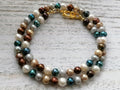 Cultured Freshwater Pearl Necklace Multitone